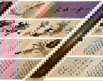 A handscroll of Wang Xuetao's fine flowers