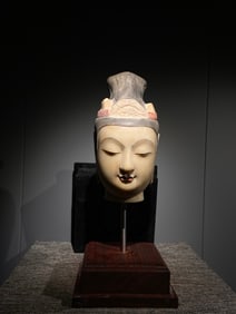 One of the most beautiful Buddha heads in Northern Qi
