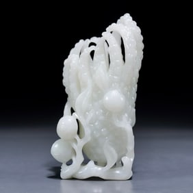 One piece of Hetian jade three ornaments