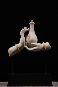 A piece of white marble Buddha's hand