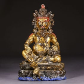 A piece of bronze gilt Fortuna