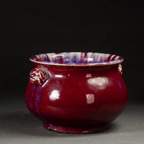 A piece of Ming Dynasty Jun porcelain furnace
