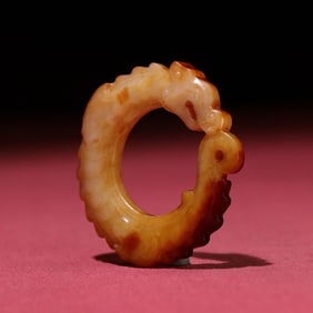 A piece of the Han Dynasty pit full of Qin soil, Qin red, Qin dragon pendant