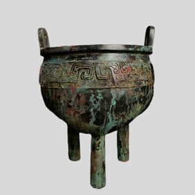 A piece of Warring States bronze plough ding