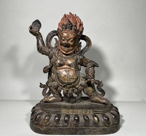 A Buddha statue of the Qing Dynasty Liupin Buddha Building