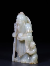 A piece of Hetian jade birthday ornaments