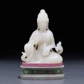A piece of Hetian jade Buddha ornament
