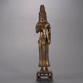 A piece of Song Dynasty Dali gilt Bodhisattva