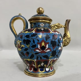 A piece of Ming Dynasty cloisonné pot