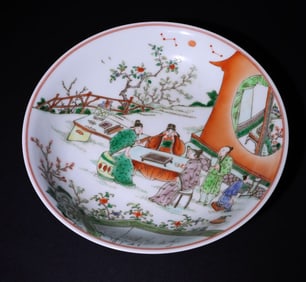 A piece of Qing Dynasty pastel figure appreciation