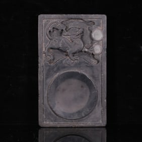 A piece of the old inkstone of the Qing Dynasty