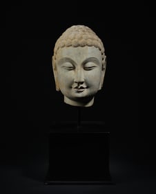 A Song Dynasty bluestone Buddha head