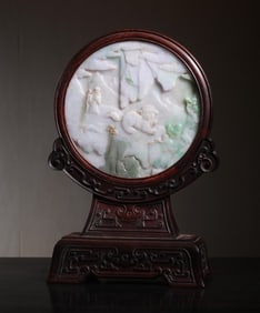 A piece of Qing Dynasty jade interstitial