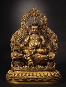A bronze gilt Buddha statue