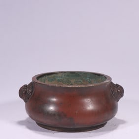 A famous beast face ear copper furnace