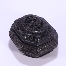 A piece  of Qing Dynasty rosewood dark eight immortal aromatherapy burner