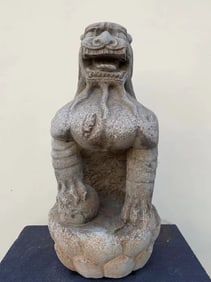 A piece of bluestone beast from the Tang Dynasty