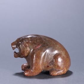 A piece of Han Gao ancient jade bear