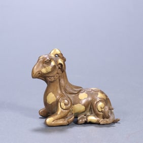 A piece of Qing Dynasty copper sprinkled with Jinrui beast