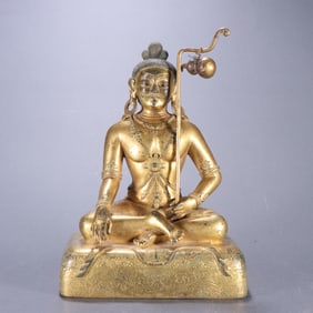 A piece  of Qing Dynasty bronze gilt great achievers