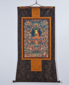 A fine Qing Dynasty thangka
