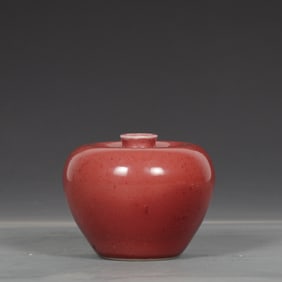 A piece of Qing Kangxi jar bean red apple zun