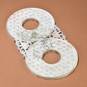 A Han Dynasty double-diptych jade