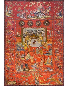 A full-width embroidery Guo Ziyi celebrates her birthday