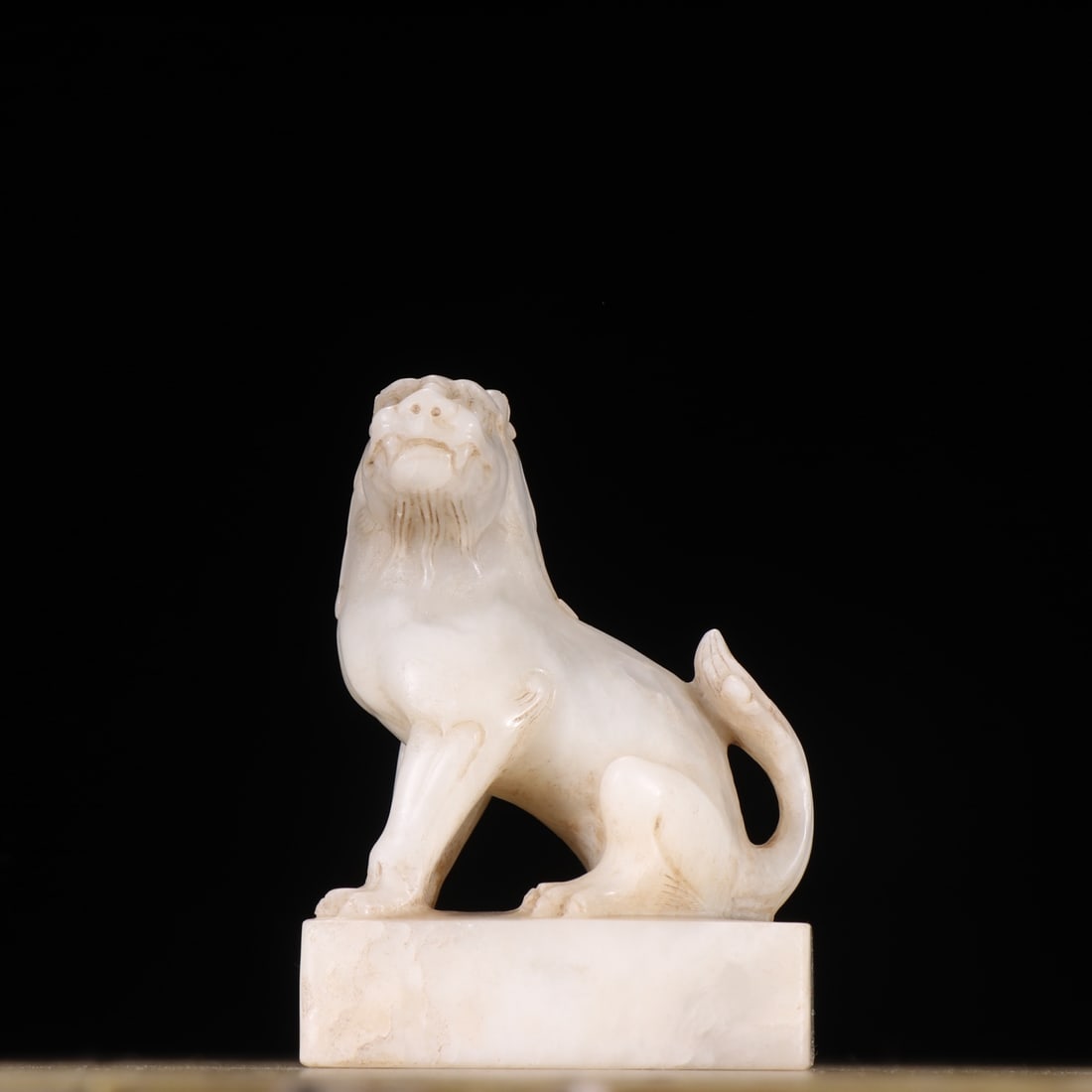 A piece  of Tang Dynasty white jade lion (1 of 9)