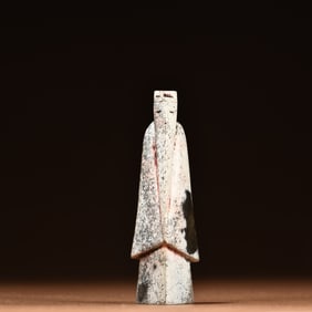 A piece of ancient jade Weng Zhong carving