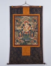 A fine Qing Dynasty thangka