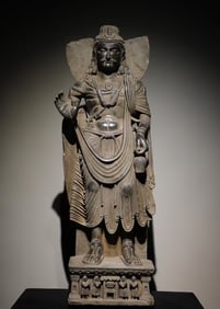 A schist Gandhoro art Buddha statue