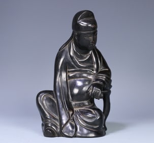 A late Qing dynasty rosewood civil ornament