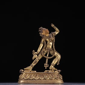 A bronze gilt statue of the empty mother