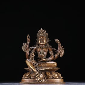 A piece of Ming alloy copper wealth continues the Buddha mother