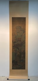 A painting of Qiu Ying from the Ming Dynasty on silk
