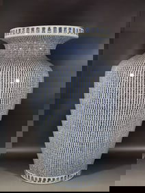 A piece of Qing Kangxi blue and white longevity