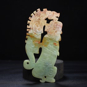 A piece of Hetian jade pendant from the Han Dynasty