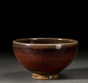 A piece of Song Dynasty kiln turned Jun porcelain bowl