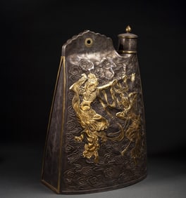 A Liao Dynasty silver-gilt flying pot