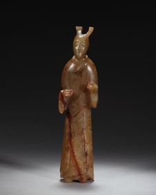 A piece of ancient jade figure ornament