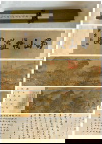 A picture of Guo Xi's plank road in Shu Mountain