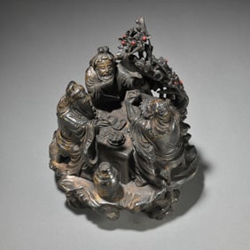 A piece of copper tire Taoyuan three knots ornaments