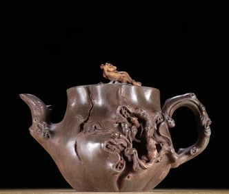A piece of Jiang Rong's purple squirrel button teapot