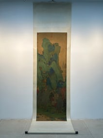 A landscape painting by Qiu Ying from the Ming Dynasty