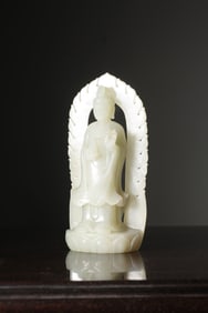A Hetian jade statue Guanyin ornament