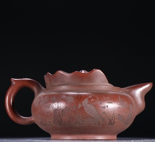 A piece of Ming Yixing purple sand monk hat pot