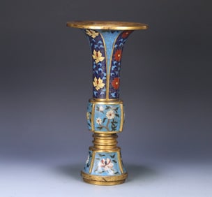A Ming Dynasty "cloisonne year" cloisonne goblet