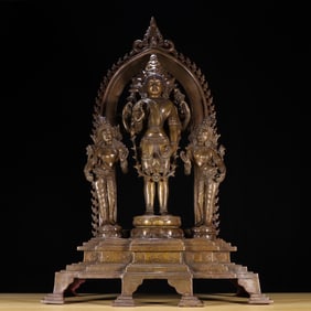 A Ming Dynasty alloy bronze statue of Tara