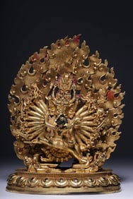 A bronze gilt statue of the Great Widdh King Kong